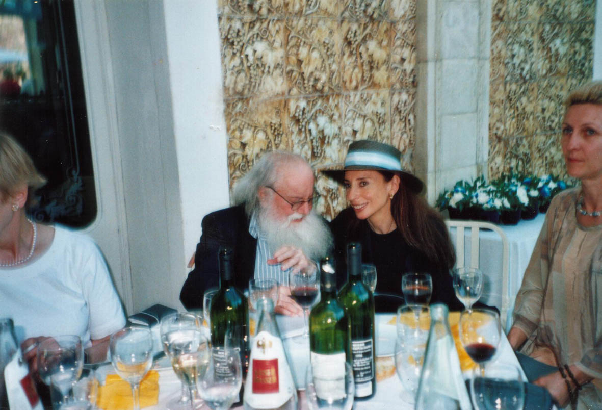 Nora Iniesta con Pierre Restany, Lido 2002 (1)