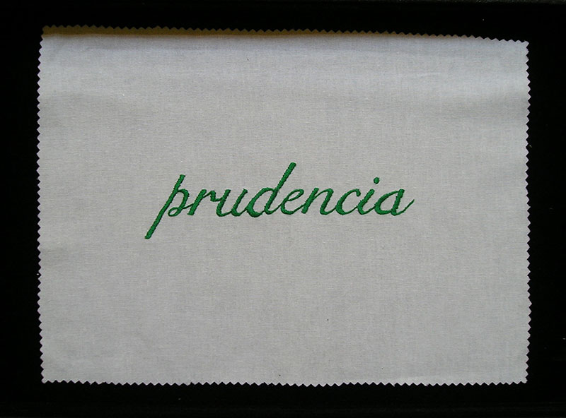 Prudencia, serie Las siete virtudes, 2001
