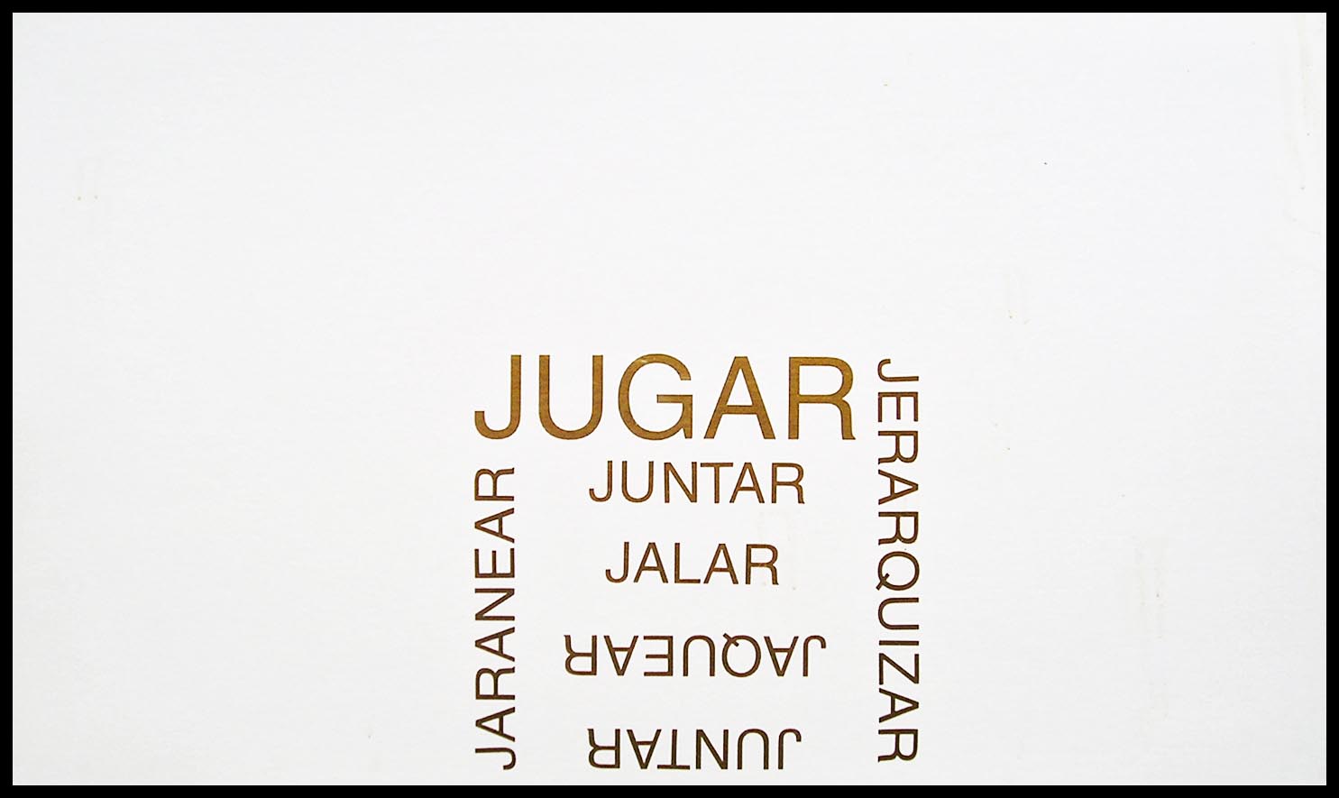 Abecedario, J; papel collage, 29 cm x 49 cm, 2003