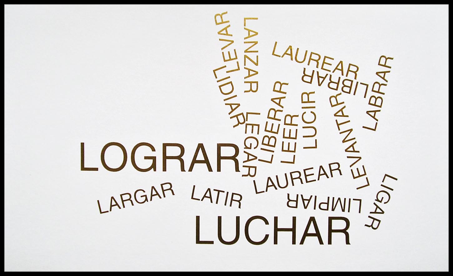 Abecedario, L; papel collage, 29 cm x 49 cm, 2003