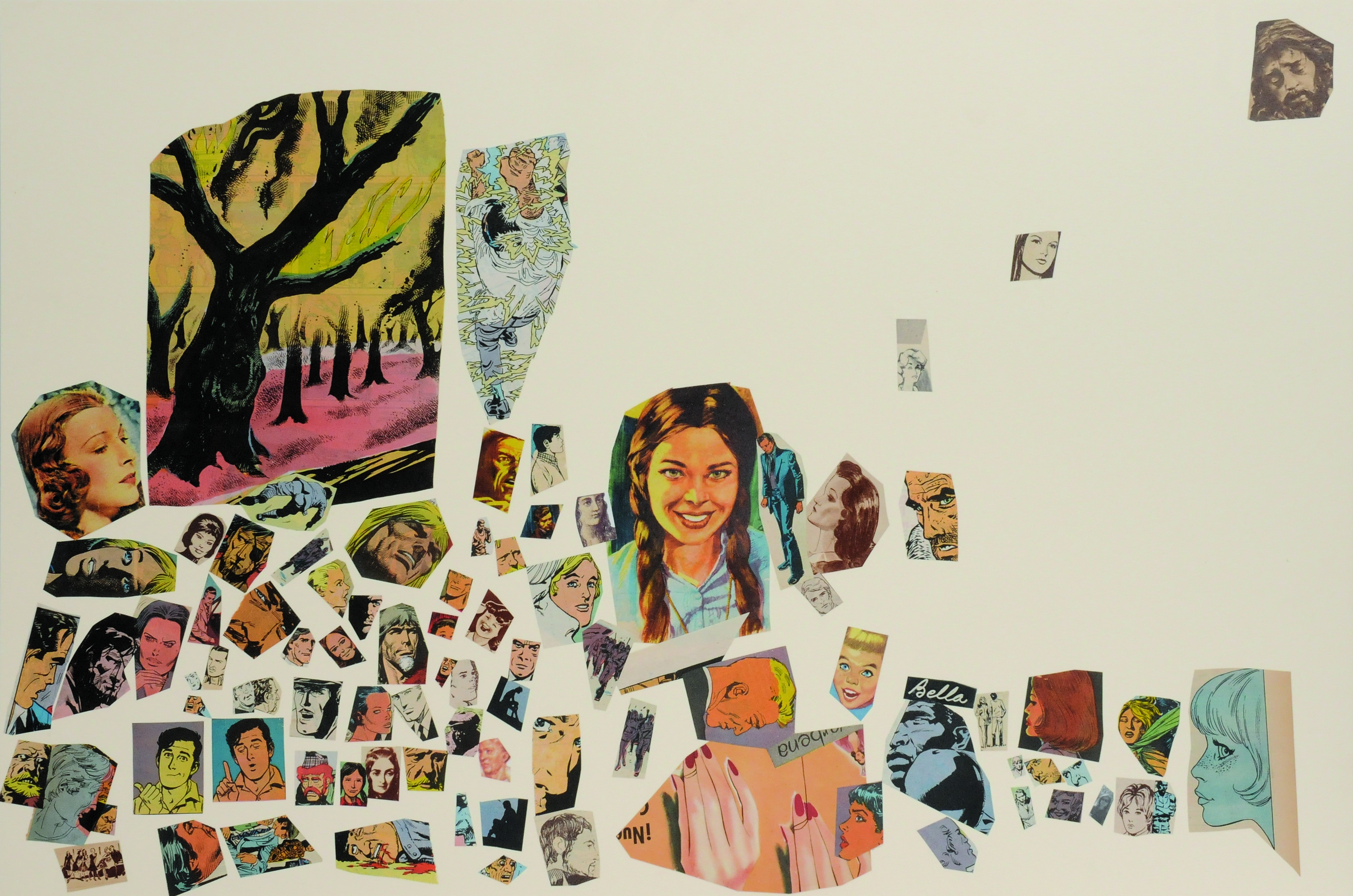 Bella, papel collage, 51 cm x 76 cm. 2008