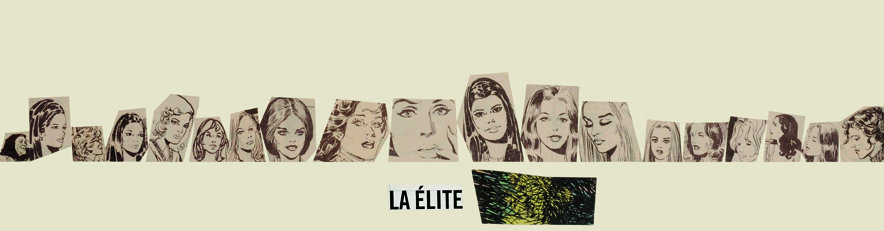 La élite, papel collage, 13,5 cm x 50 cm. 2008