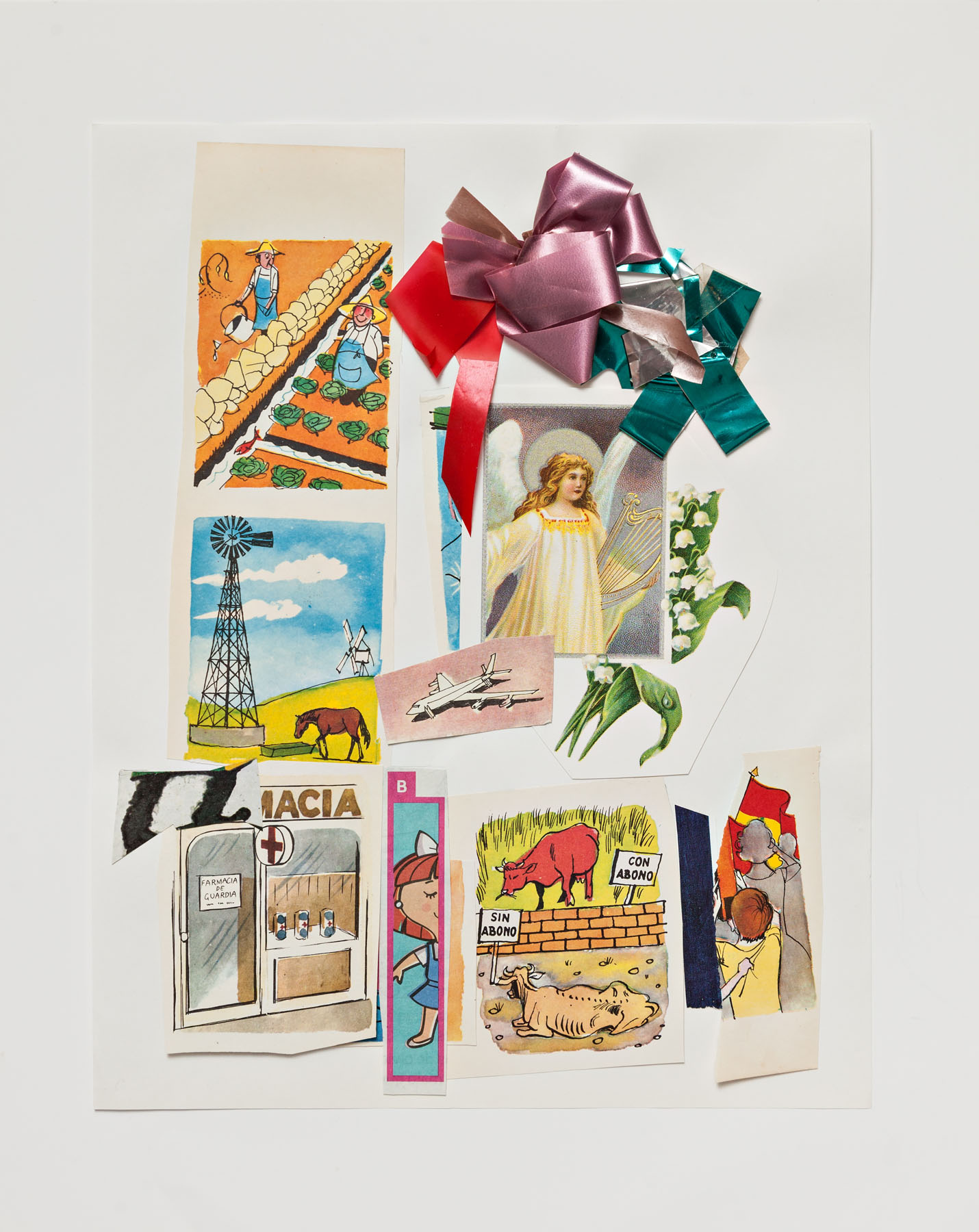 Serie Cuarentena, papel collage, 35 cm x 28 cm, 2020