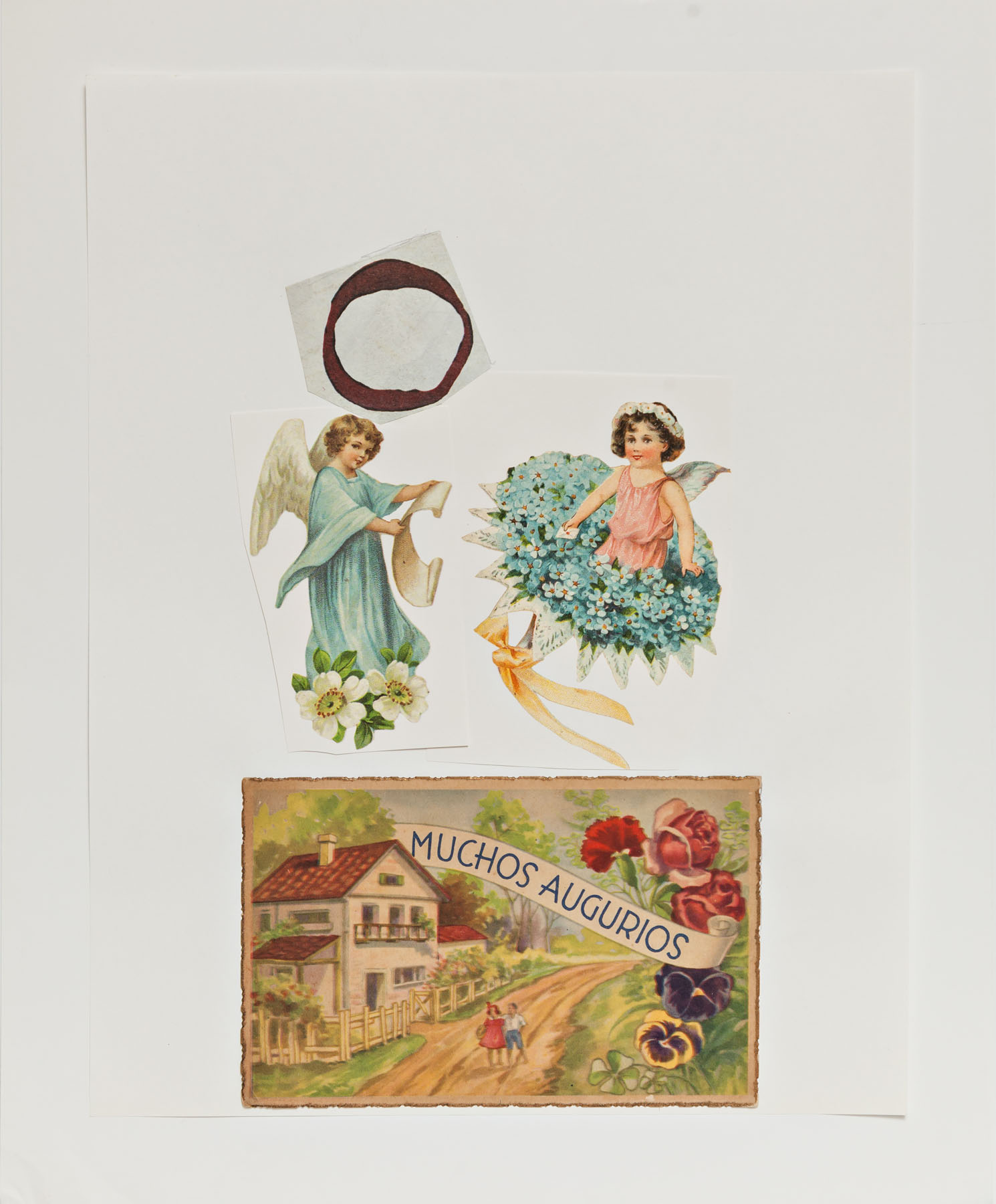 Serie Cuarentena, papel collage, 32,5 cm x 26,5 cm, 2020