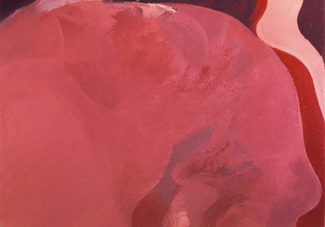 Paisaje, acrílico sobre papel, 28,5 cm x 21 cm. 1974
