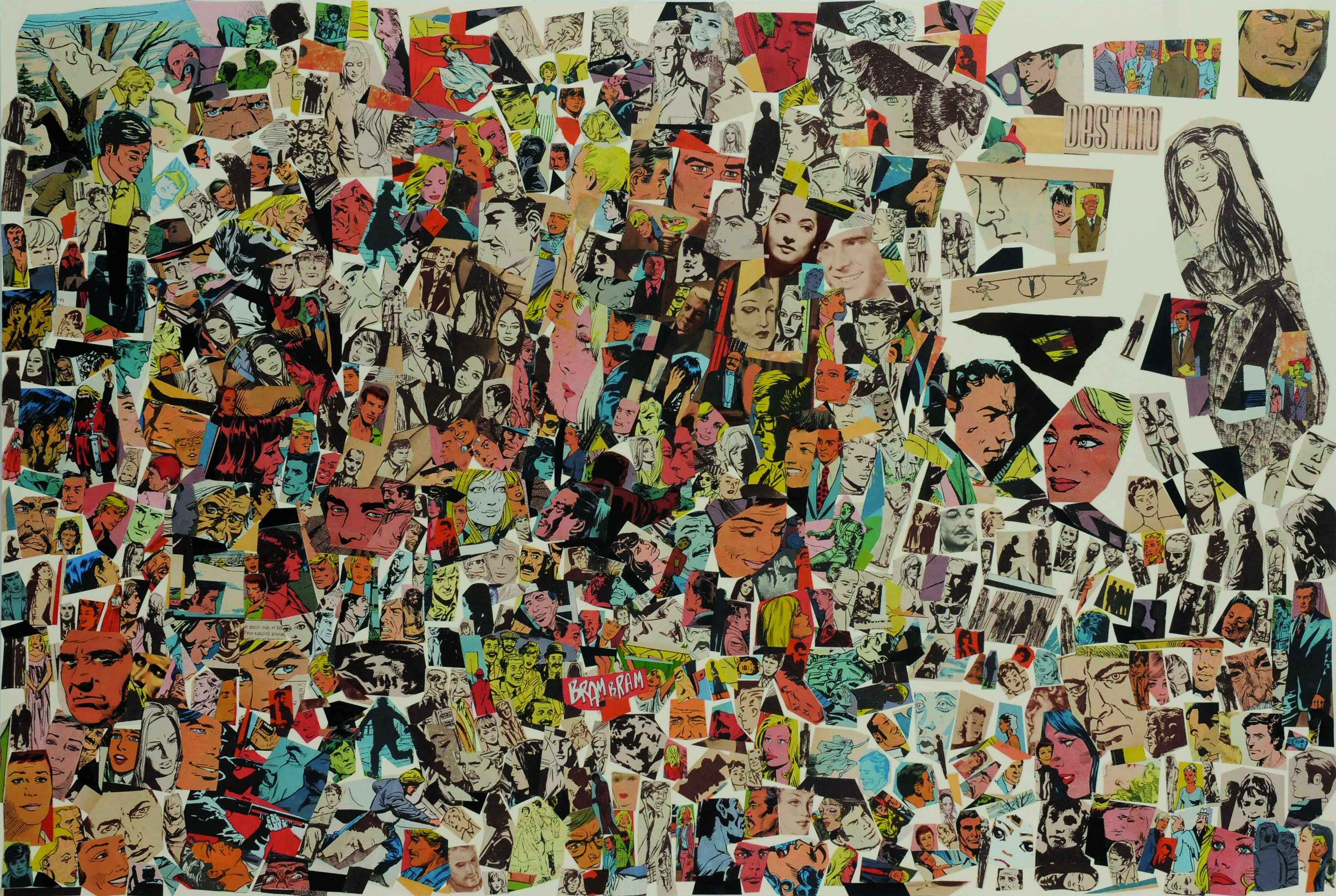 Destino II, papel collage, 51 cm x 76 cm. 2008