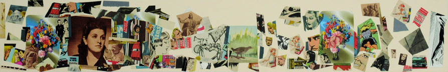 Sin Título,, papel collage, 13,5 cm x 88,5 cm. 2008