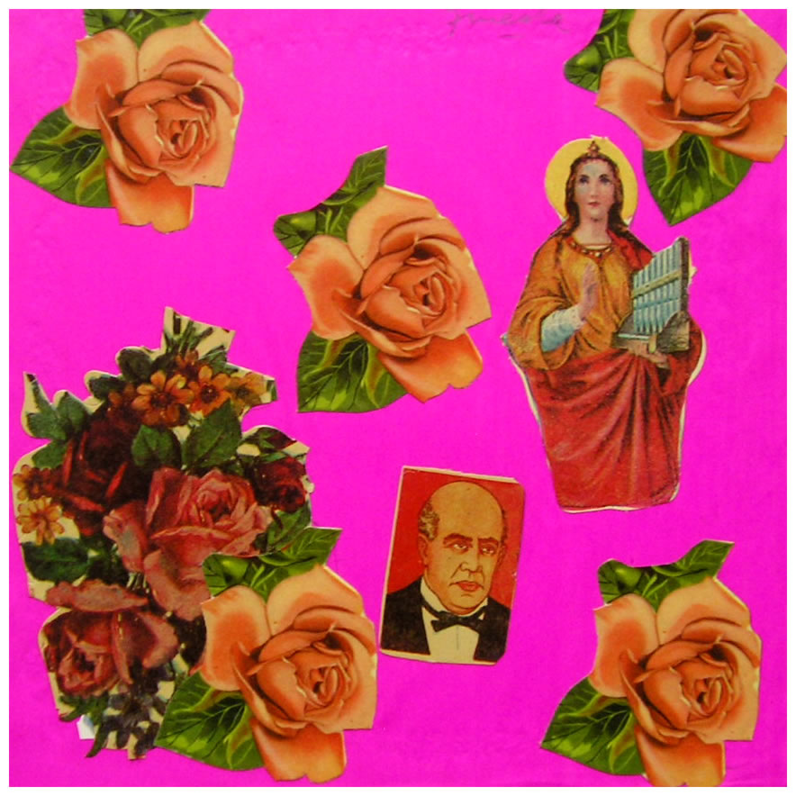Sarmiento I,  papel collage, 15 cm x 15 cm, 1999