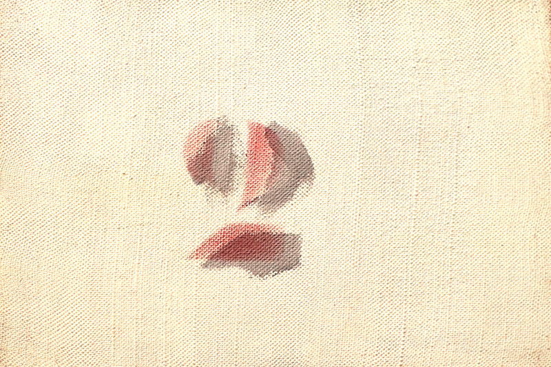 Dos, serie, acrílico sobre tela, 19 cm x 27 cm, 1992, París